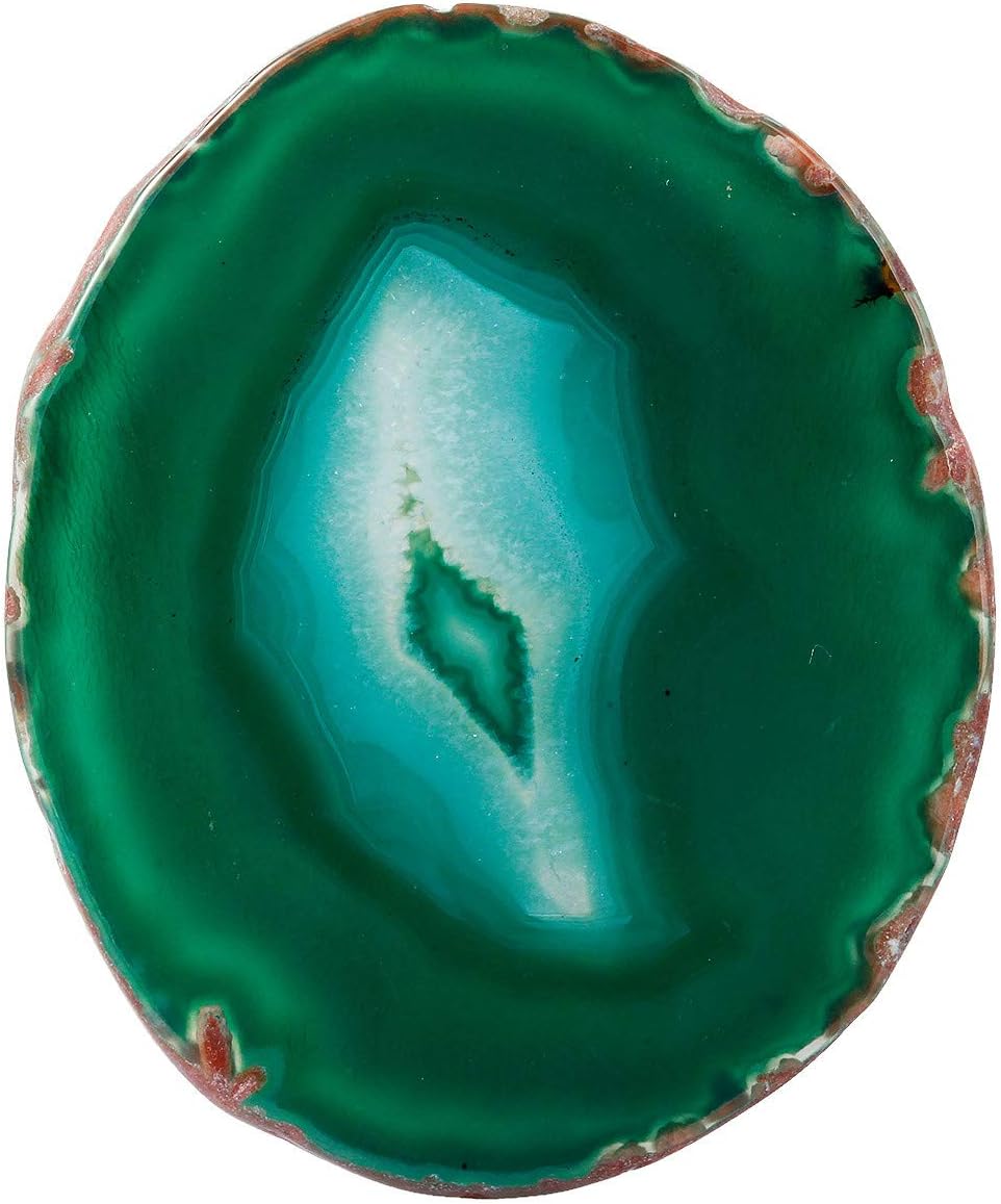 KYEYGWO 10 Pcs Polished Agate Geode Slices Stone for Home Decoration Round Healing Crystals for Jewelry Making Place Cards for Weddings - Image 4