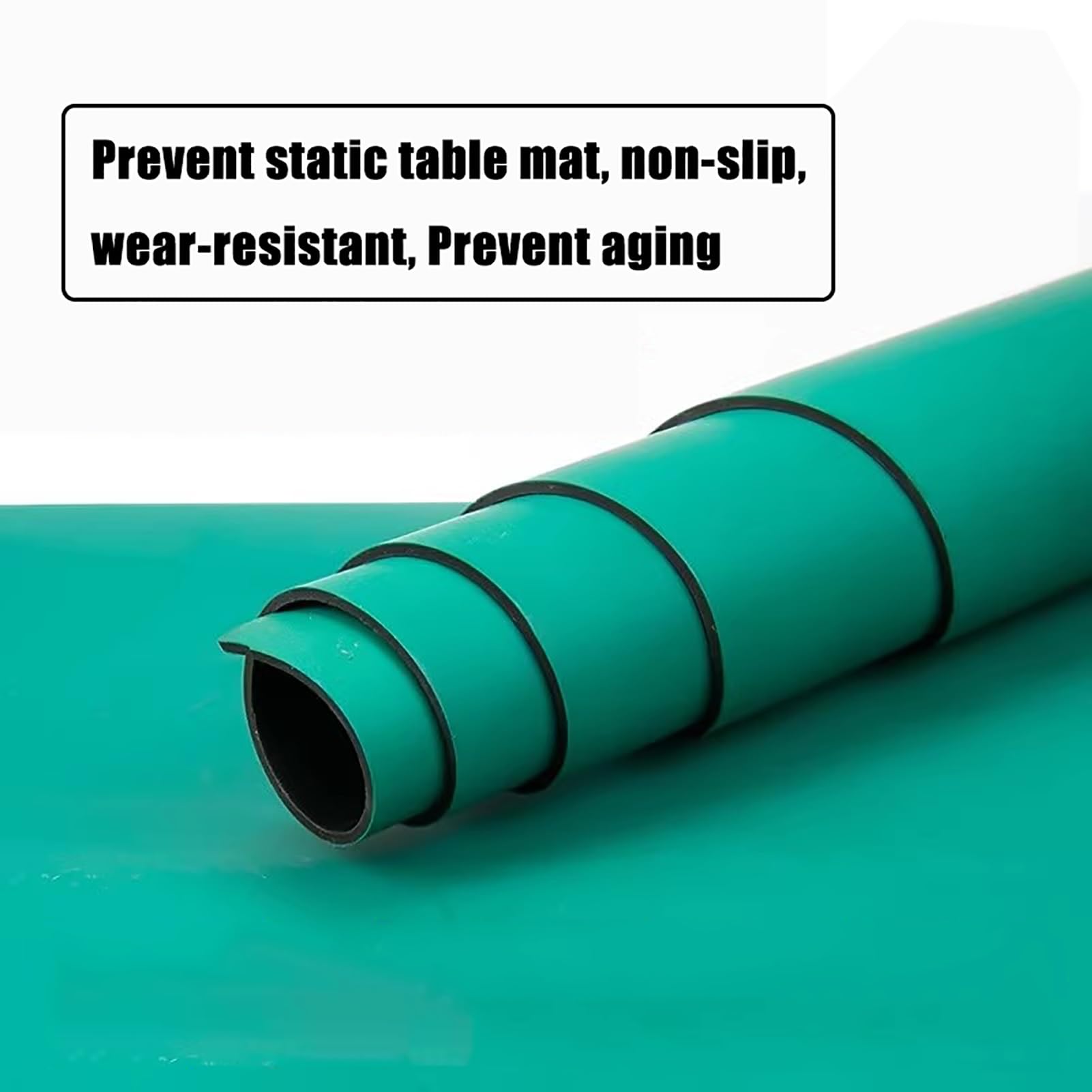 Antistatische Matte für Werkbank, 2 mm dicke Gummi-Lötmatte, verhindert statische Aufladung für elektronische Reparaturgeräte (60 x 120 cm)