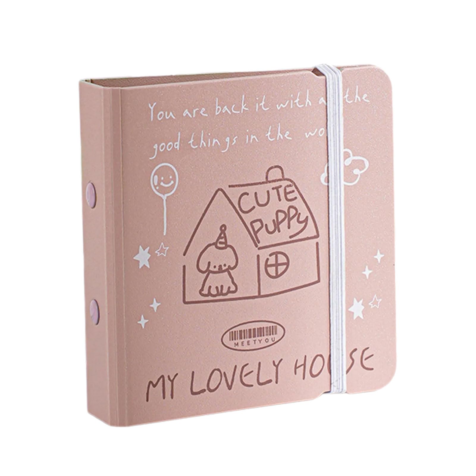 40 Pocket Photo Album with 3 Rings PP Binder Cover Photo Collection Book 3Inch Card Organiser Folder Elastic Closure Portable Card Organiser