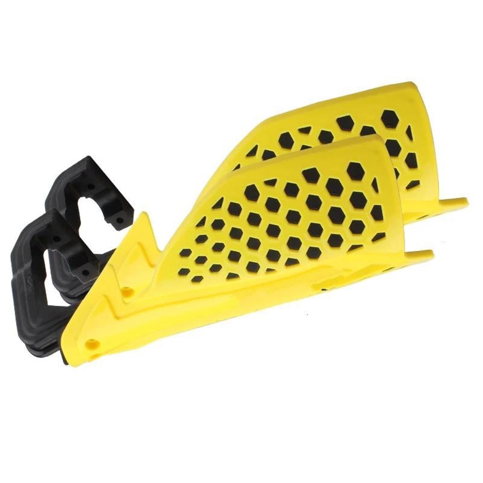 HDHCSCAGH Motorcycle Handguard Shield Universal 22mm Hand Guard Handguard Shield Windproof Motorcycle Protector Modification Protective Handlebar Protection Covers(Yellow black)