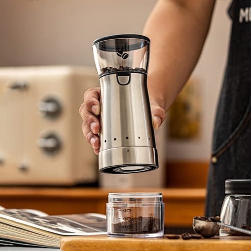 Miniatura 3 de Electric Coffee Grinder, Stainless Steel Automatic Portable Coffee Bean Grinder, Adjustable Multi Grinding Setting,for Espresso Drip Pour Over