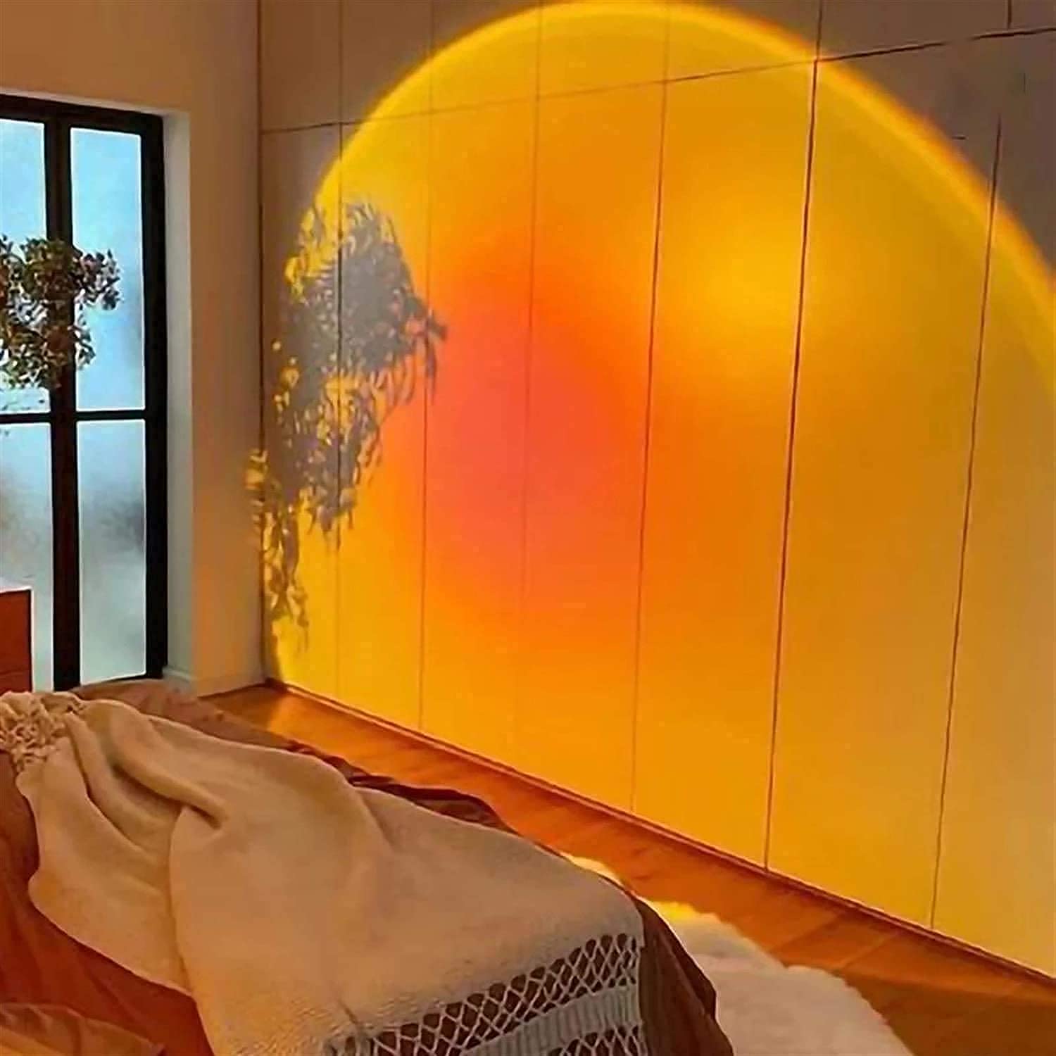 Sunset Lamp Projection Romantic 16 Colors Changing Night Light with Remote Romantic Sunlight for Bedroom, Photography for Children, Couples(Pack of 1)