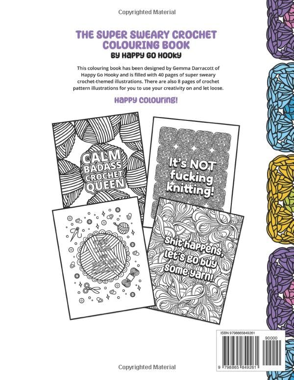 The Super Sweary Crochet Colouring Book (The Super Sweary Colouring Books) image 3