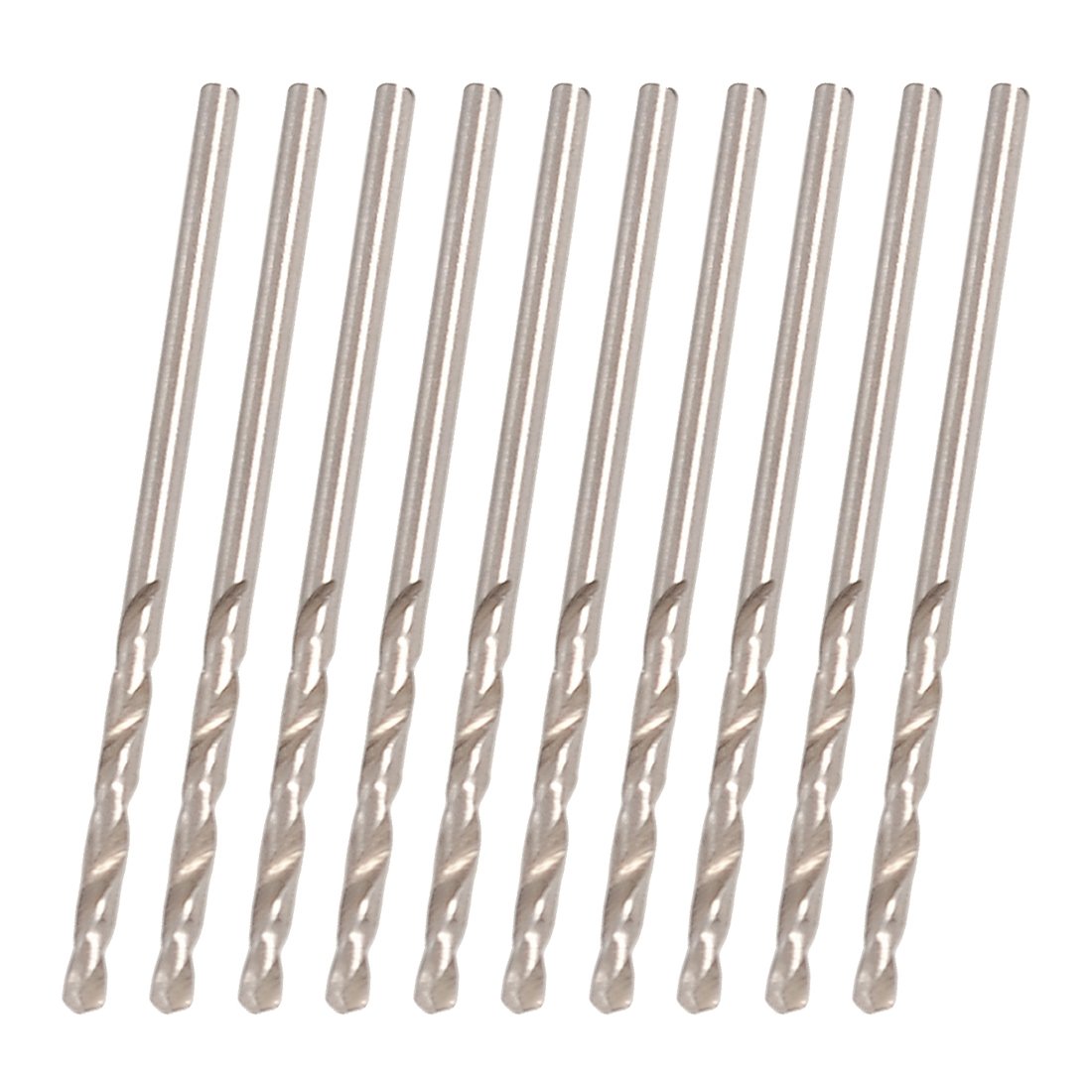 Aexit Replacement 1.8mm Tool Holder Dia Spiral Flute HSS Twist Electric Drill Bit 10 Pcs Model:35as517qo724