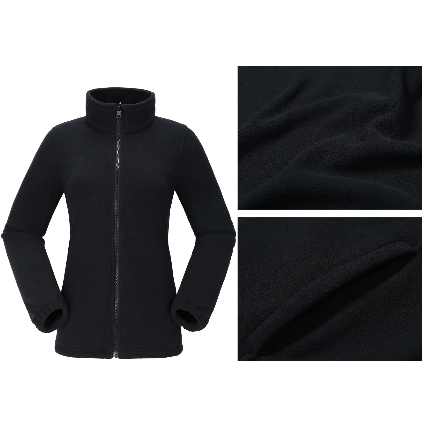 OutPro Damen 3-in-1-Skijacke wasserdicht winddicht Winterjacke Outdoor Wandern mit Fleece gefüttert doppellagige abnehmbare Kapuzen-Funktionsjacke