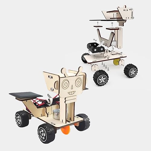 Juguete STEM de coche de energía solar, rompecabezas 3D de madera, proyecto de construcción de modelos para niños de 8 a 12 años, regalos de