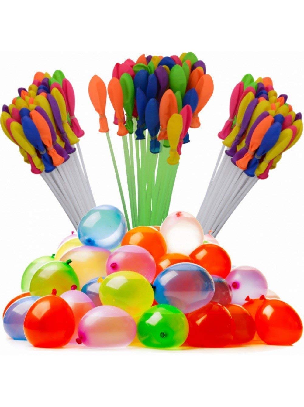 Showay Water Balloons Bunch Filled With Inflatable Balls Party Decoration Latex Toy - Bundle (555pcs/bag), Multicolor