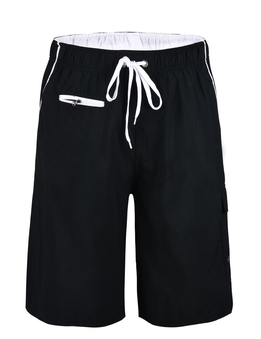 Men's Beachwear Swim Trunks Quick Dry Zipper Pockets with Lining-image-42