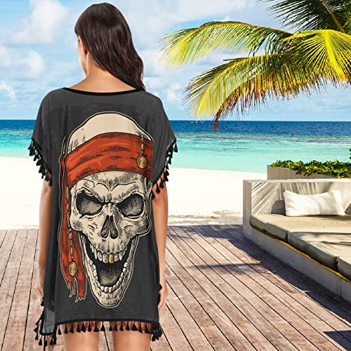 Naanle Women's Swimsuit Cover Up Chiffon Tassel Bikini Beach Cover Ups for Swimwear Womens2