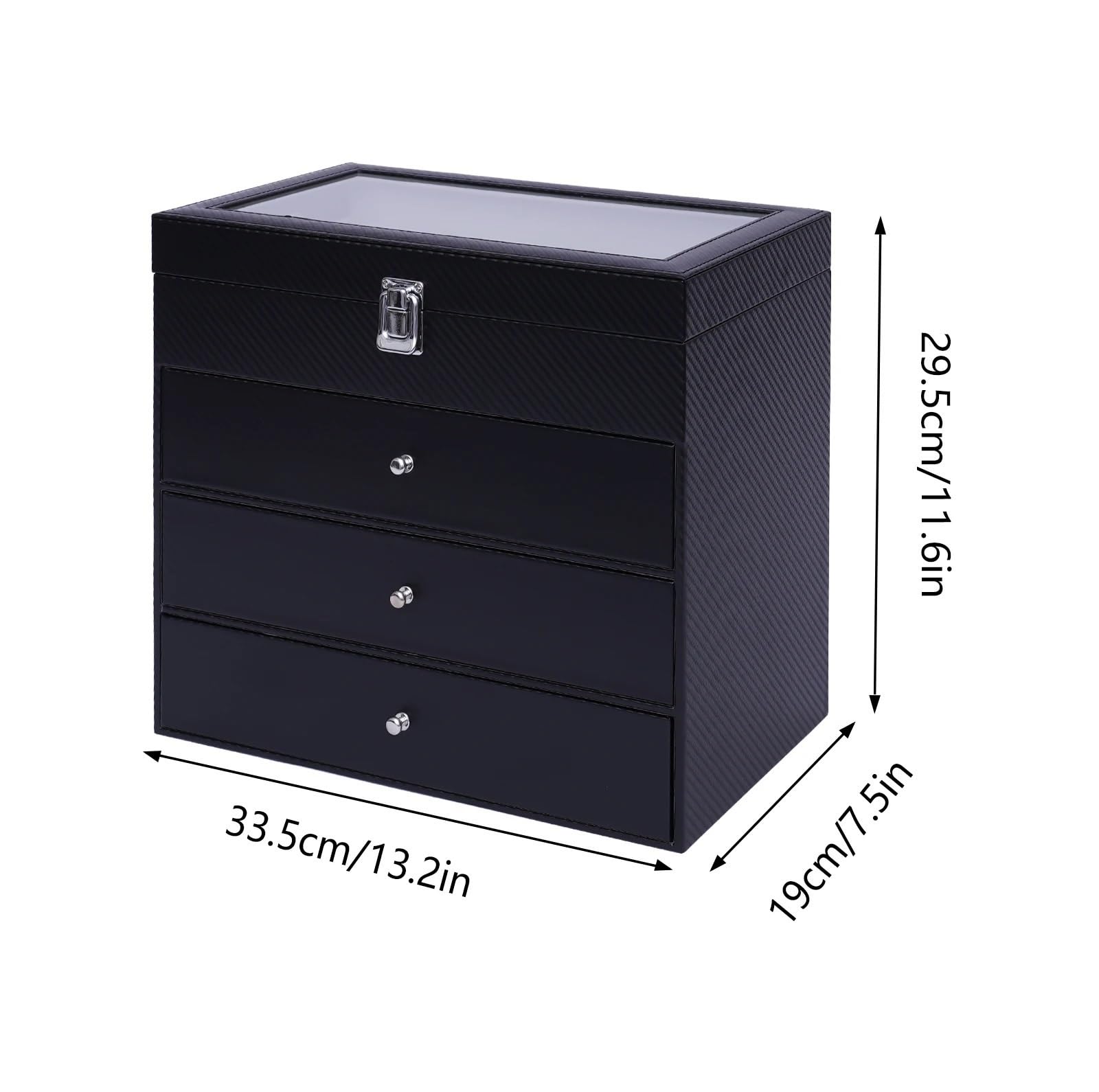 Caja De Almacenamiento for Gafas Sol, 4 Capas, 24 Ranuras para Gafas