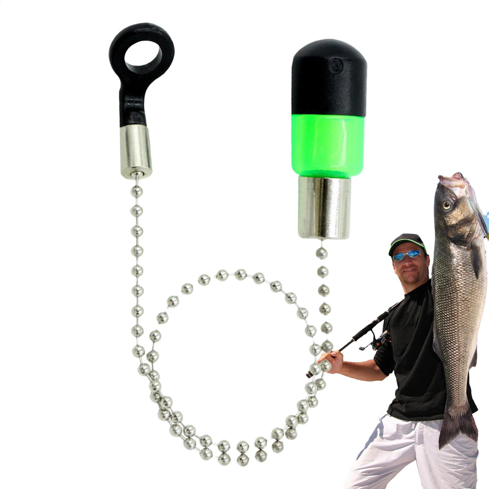 Alarma de picadura de pesca,Alarmas de pesca Alarmas de picadura - Pequeñas alarmas de pesca ligeras | Bobinas portátiles con alarma de mordida, bobinas para aparejos de caña, accesorio de pesca para