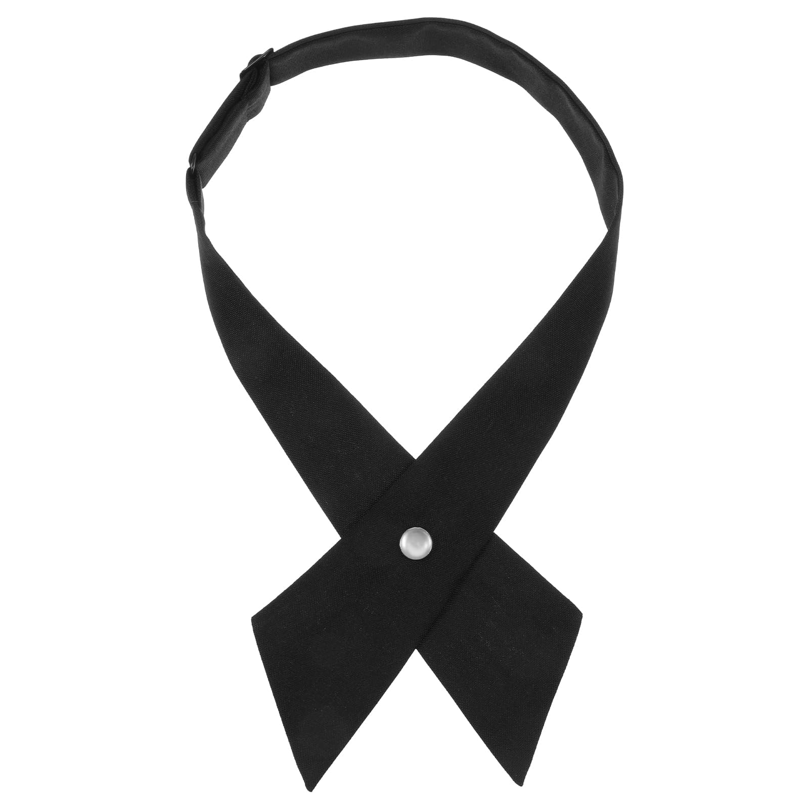 Bow Tie, Neckties for Women, Black Cross Knot Design, Stylish Neckwear for Formal Occasions, Classic Black Bow Tie with Nice Fit, Single Piece Bow Knot Accessory-image-33