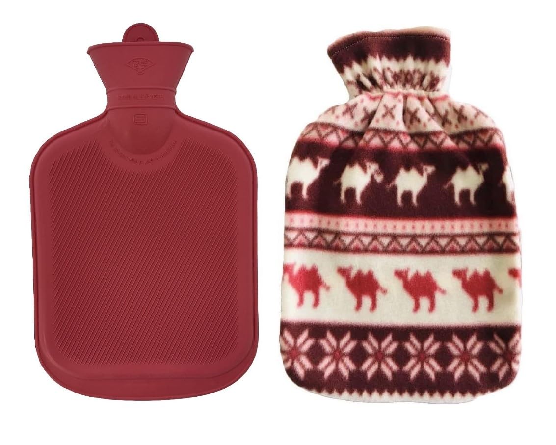 尾上製作所(ONOE) ゴム湯たんぽ1.6Lカバー付 MY-7301 [キャンプ 防災グッズ 家庭用 注水式 ウレタン エコ 袋 1.6リットル]