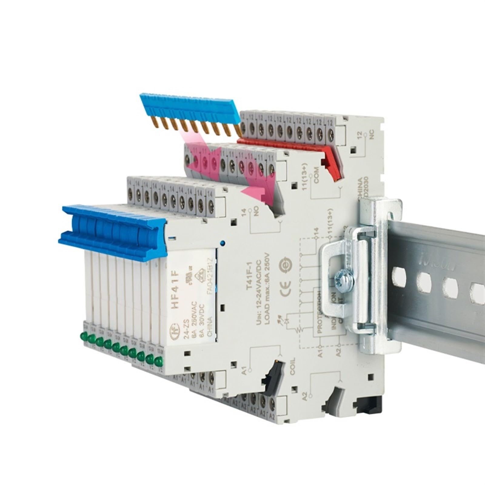 Relé pequeño T41F-2 DC12V para solucionar fallos por vibración y falta de espacio en paneles 7