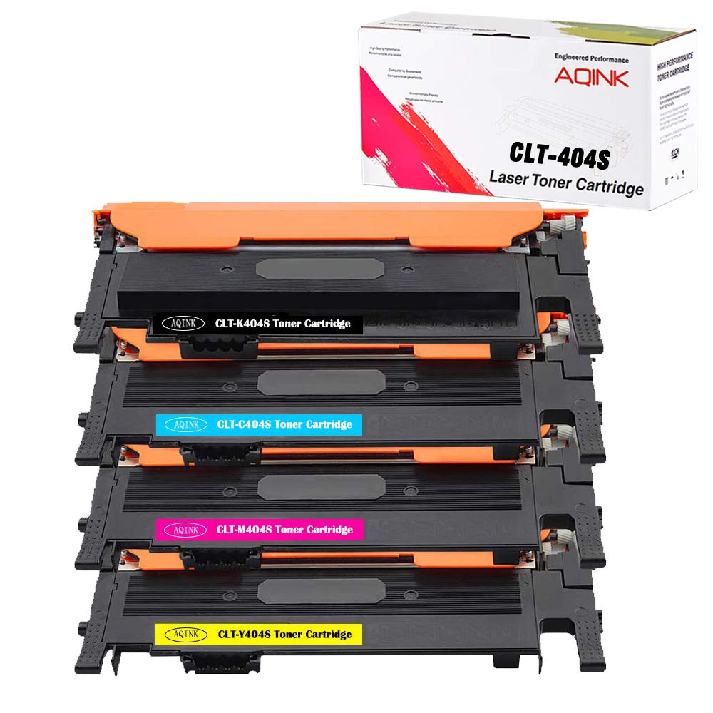 4-Pack Compatible 404S CLT K404S P404C CLT-K404S CLT-C404S CLT-M404S CLT-Y404S Toner Cartridge for Samsung SL-C430 Toner Samsung Xpress C430W C480W Toner Samsung C480FW C430W (BCMY)