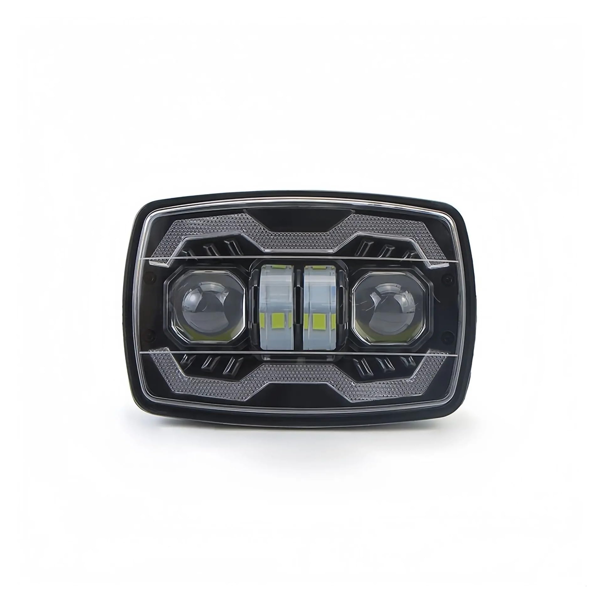 Moto LED Faro Faro Refitting Moto RGB Angel | 1 pz 4 "quadrato per faro a LED per RGB Angel Eye lampada da lavoro per auto gruppo luci per moto impermeabile