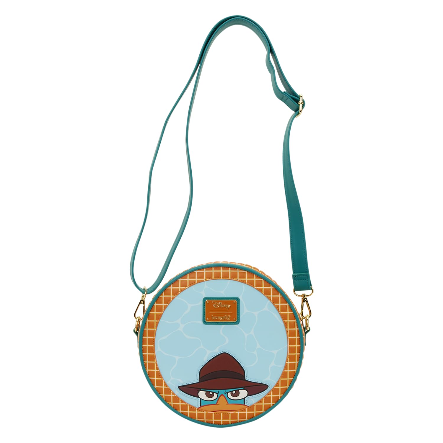 Loungefly Disney : Phineas et Ferb – Perry l'ornithorynque – Bretelles réglables – Sac à bandoulière – Idéal pour les enfants et les adultes – Sacs de collection