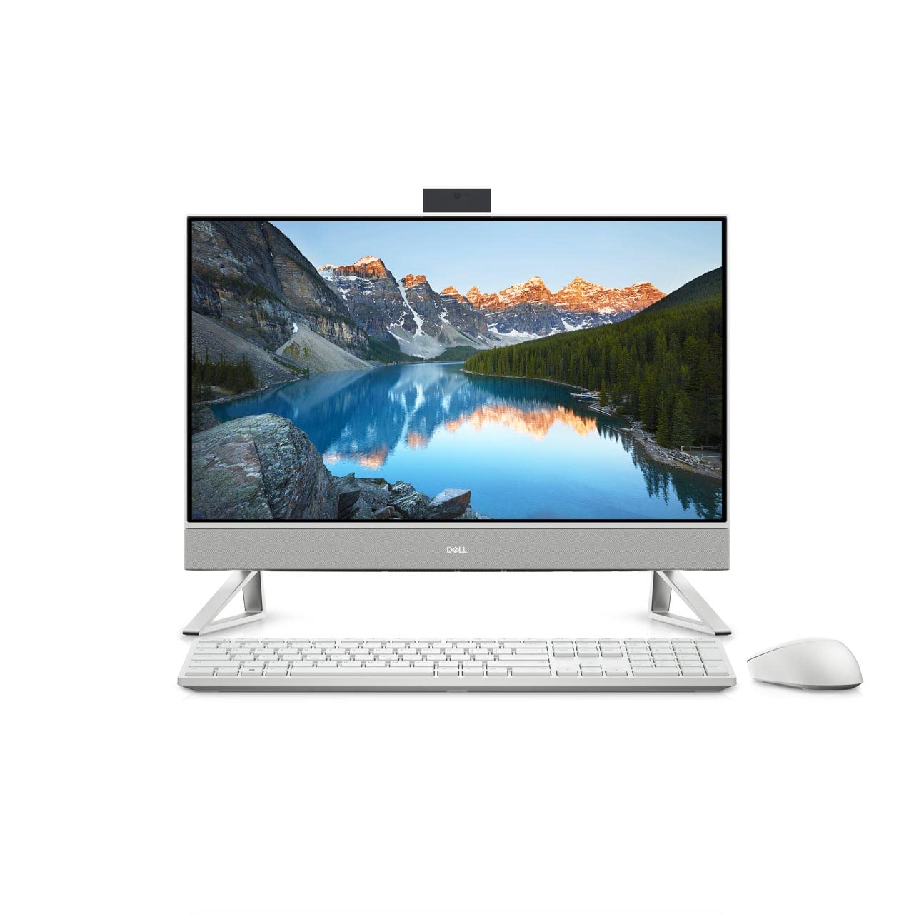 Inspiron 5410 All In One, Intel Core i5 1235U, 23.8" FHD Infinity Touch Screen, Win11 H, White, 5410 INS 1305 AIO, Inspiron 5410 AIO