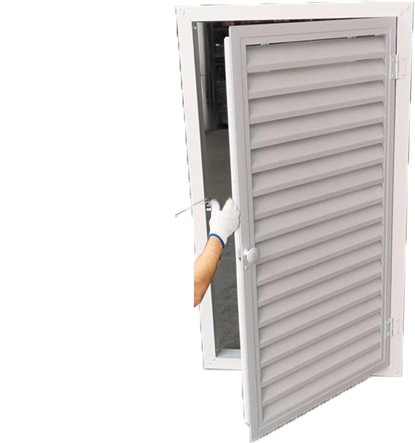 Panel dostępowy z żaluzjami, Panel dostępu z żaluzjami aluminiowymi do zakrycia otworu ściennego i inspekcji, różne rozmiary(47x47in/120x120cm)