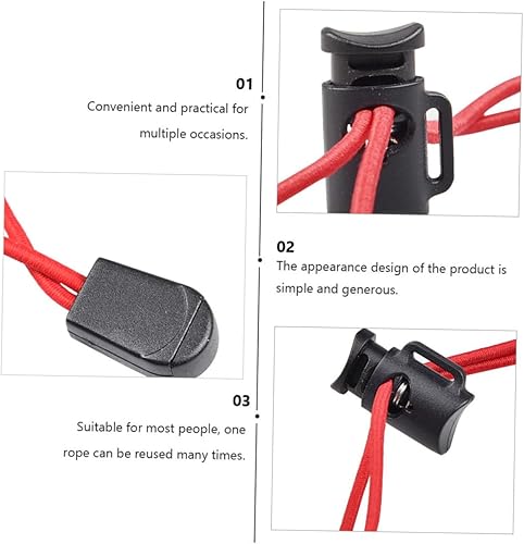 Miniatura 6 de Yardwe 8pcs almacenamiento fijo cuerda correa de plástico en pie