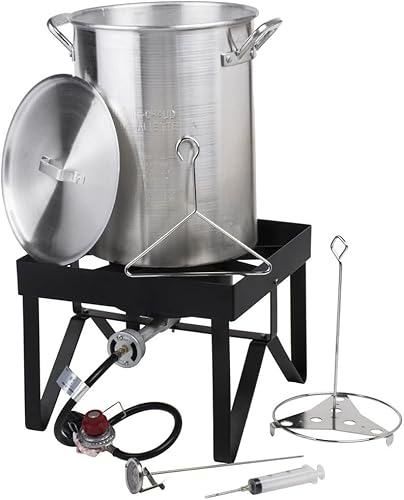 Backyard Pro Kit de freidora de pavo de 30 cuartos de galón - 55,000 BTU