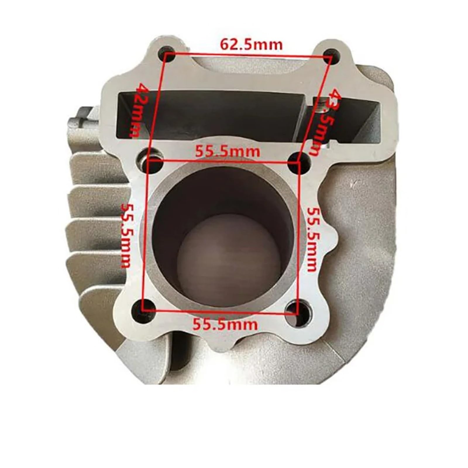 Cilindro Pistone Kit Kit Cilindro Moto Per Super GY6 WY175T-3 WY149 161QMK 61mm Alesaggio 170cc 150cc 125cc(150cc 57.4mm bore)
