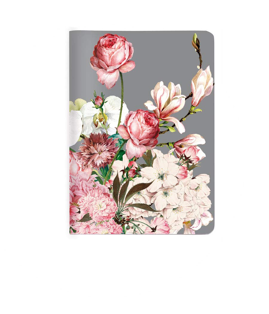 CEDONNotebook A6 Bouquet Rose Chequered