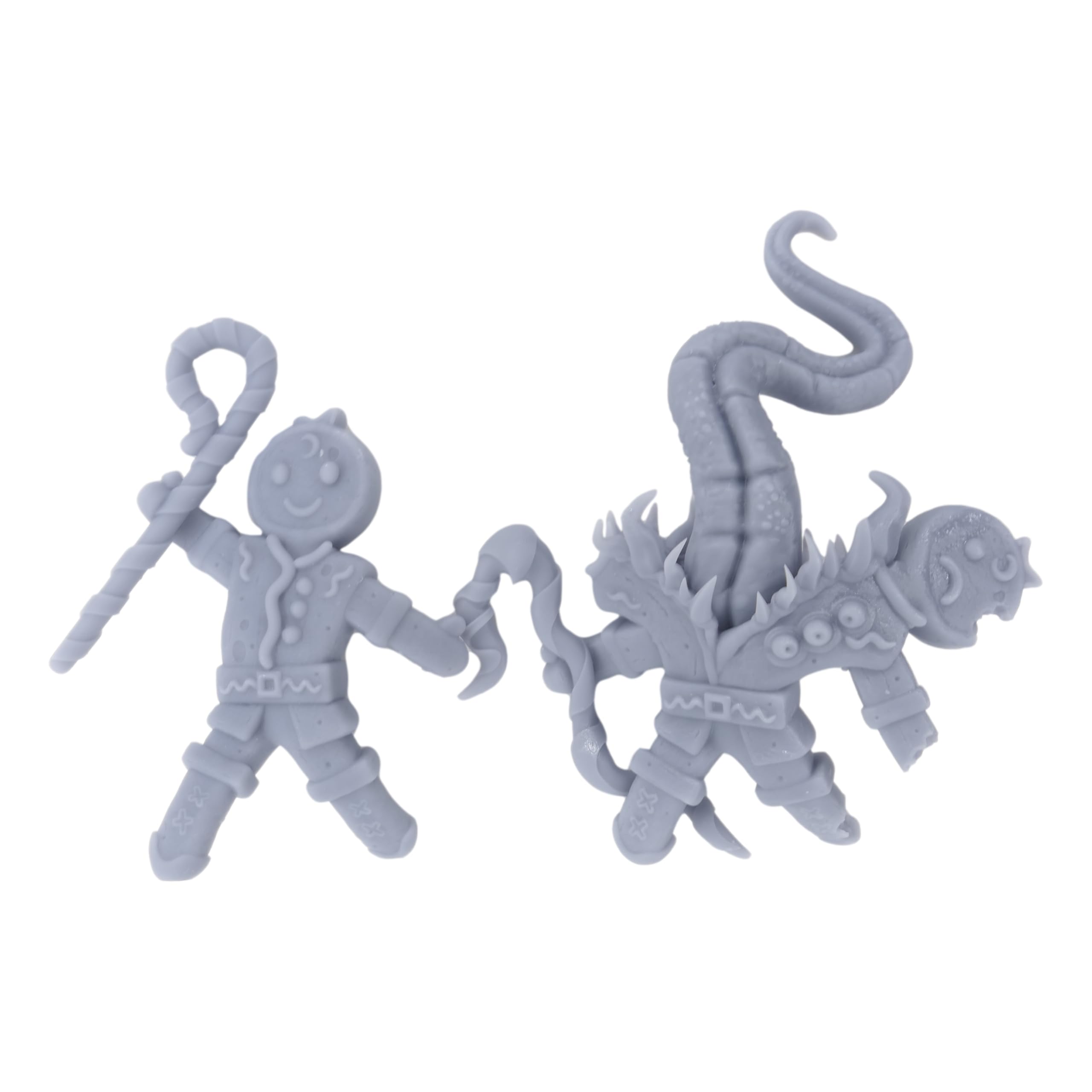 Gingerbread Man Mimic Custom Scale Monster Paintable Miniature Collection 3D printed - Mimic Mayhem (Base, 28mm Scale)