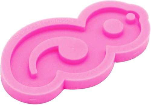 Miniatura 3 de Molde súper brillante en forma de semicolon, moldes de silicona, molde de resina para llavero, molde de resina epoxi de semicoma, molde para