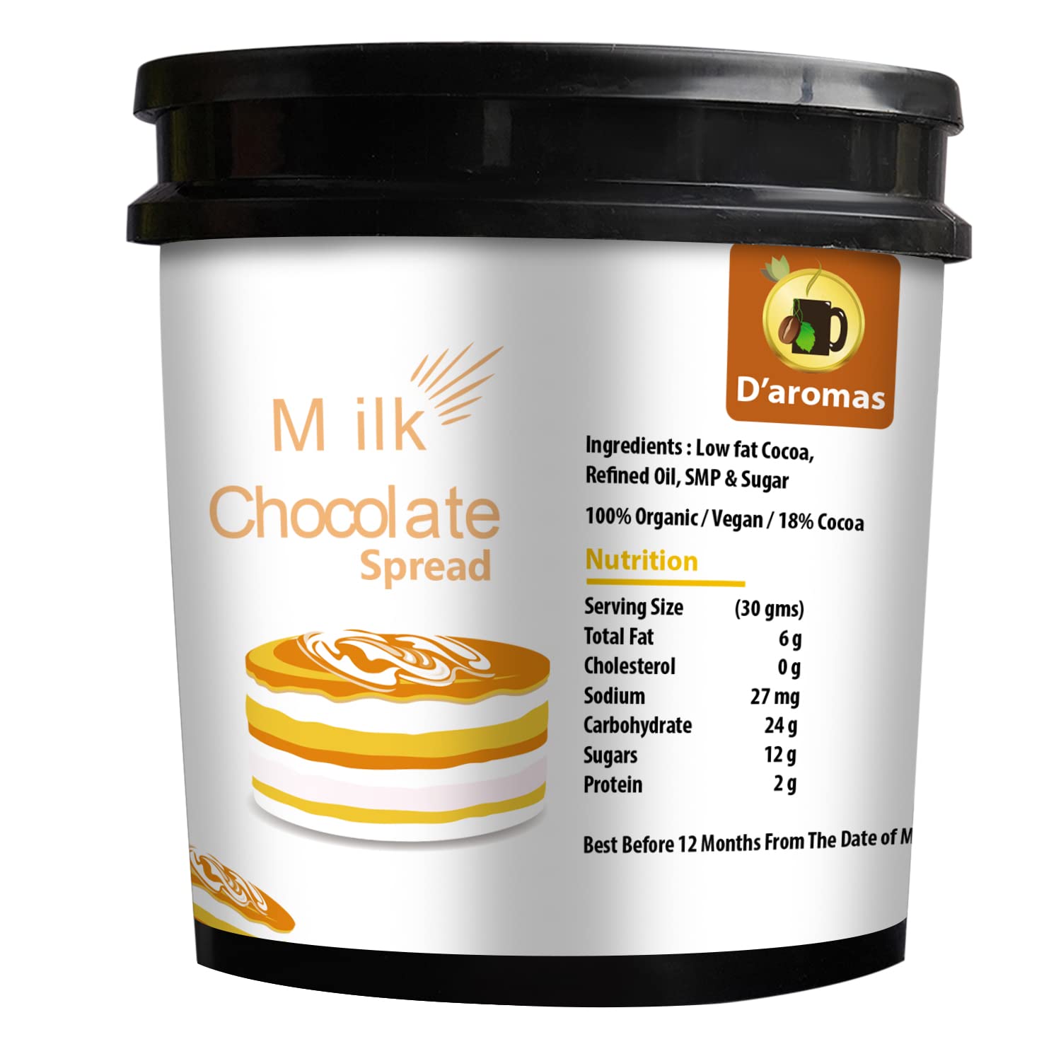 See full amazon price history chart for Daromas Milk Chocolate Spread 1kg| Made with Low Fat Cocoa Butter|Top it on Dessert, Milkshakes, Bread| All Natural Ganache Daromas Milk Chocolate Spread 1kg| Made with Low Fat Cocoa Butter|Top it on Dessert, Milkshakes, Bread| All Natural Ganache (B0BRNG3D8D) Amazon Price History, Amazon Price Tracker