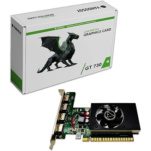 GeForce GT 730 Graphics Card, 4× HDMI 4GB GDDR5 Video Card PCIe 2.0×8 384CUDA Gaming Video Card for for Multi-Monitor Business, HTPC, Home Theater, Silent PC