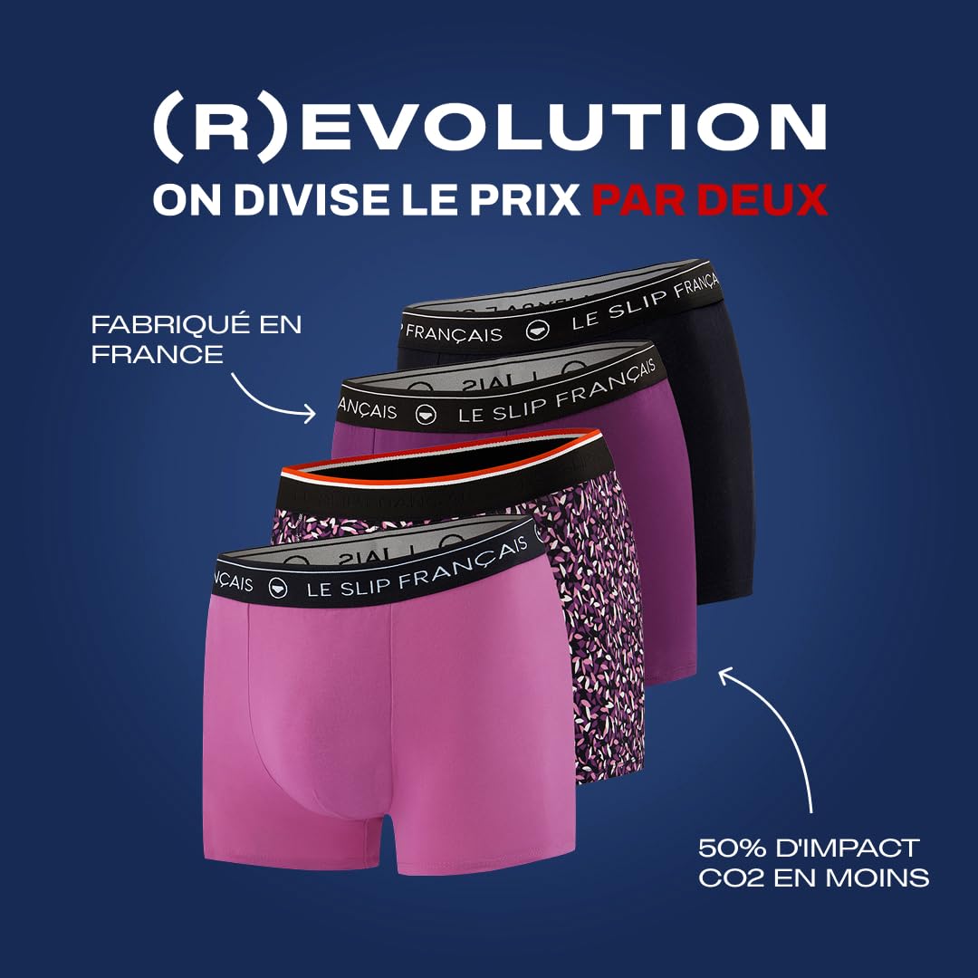 Le Slip Français Redoutablequatro sous-vêtement Homme (Lot de 4)