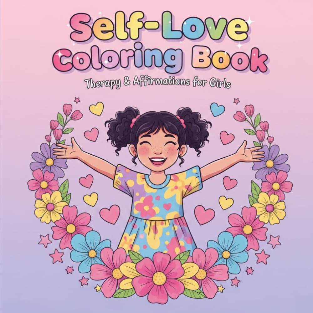 Self-Love Coloring Book for Girls: A Therapy Coloring Book with Positive Affirmations, Cute Illustrations, and Calm Pages to Build Confidence and Inner Peace