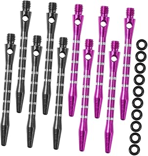 Sosoport 10 Conjuntos De Eixo De Dardo Eixos De Dardo De Alumínio Hastes De Dardo De Liga De Alumínio 2Ba Hastes De Dardo Jogo De Dardos Necessidade Parafuso Hastes De Dardos Suprimentos