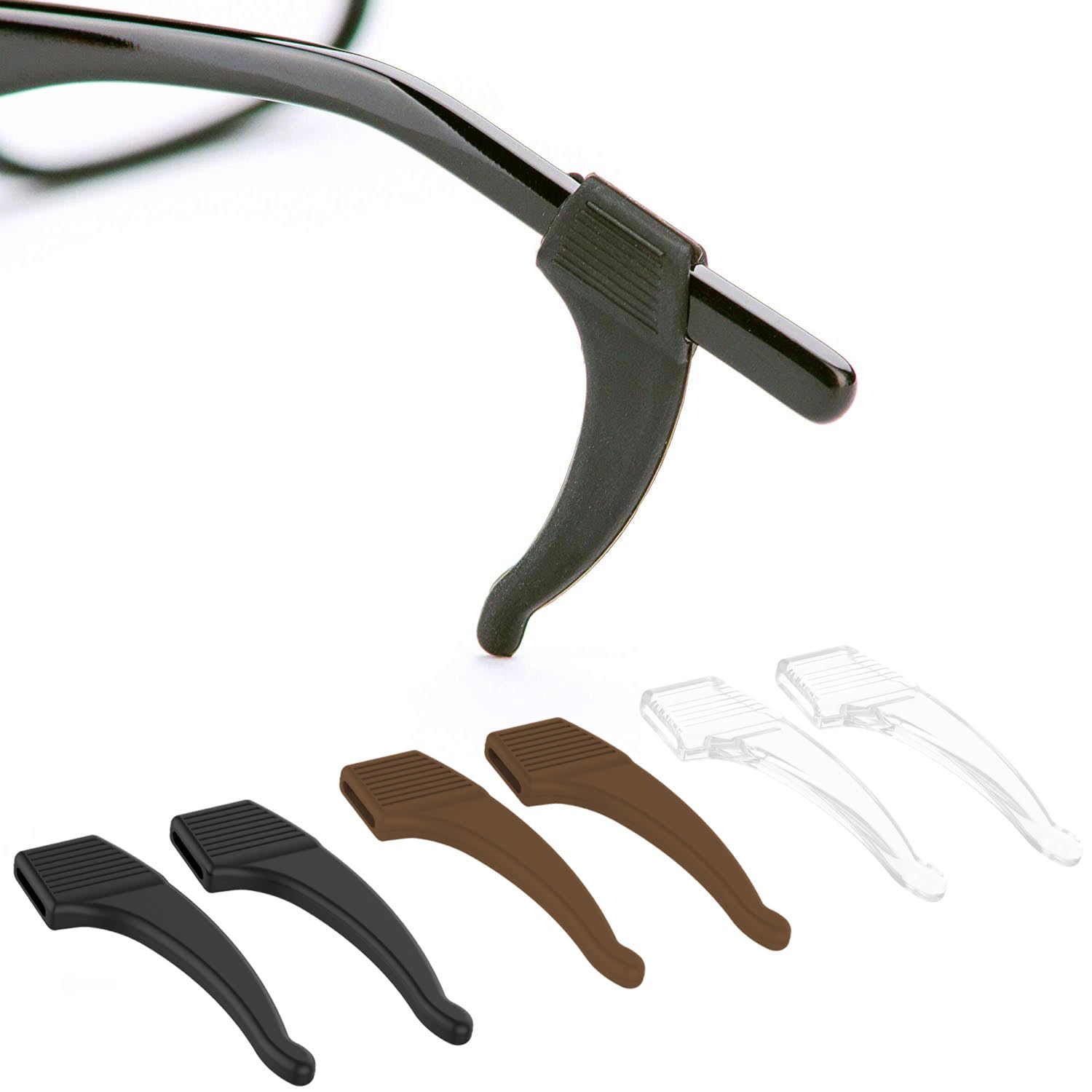 Anchor Glasses Straps Anti-Slip Glasses Ear Grip - 3 Pack - Stretch Fit for Sunglasses and Glasses Retainer Glasses Chain