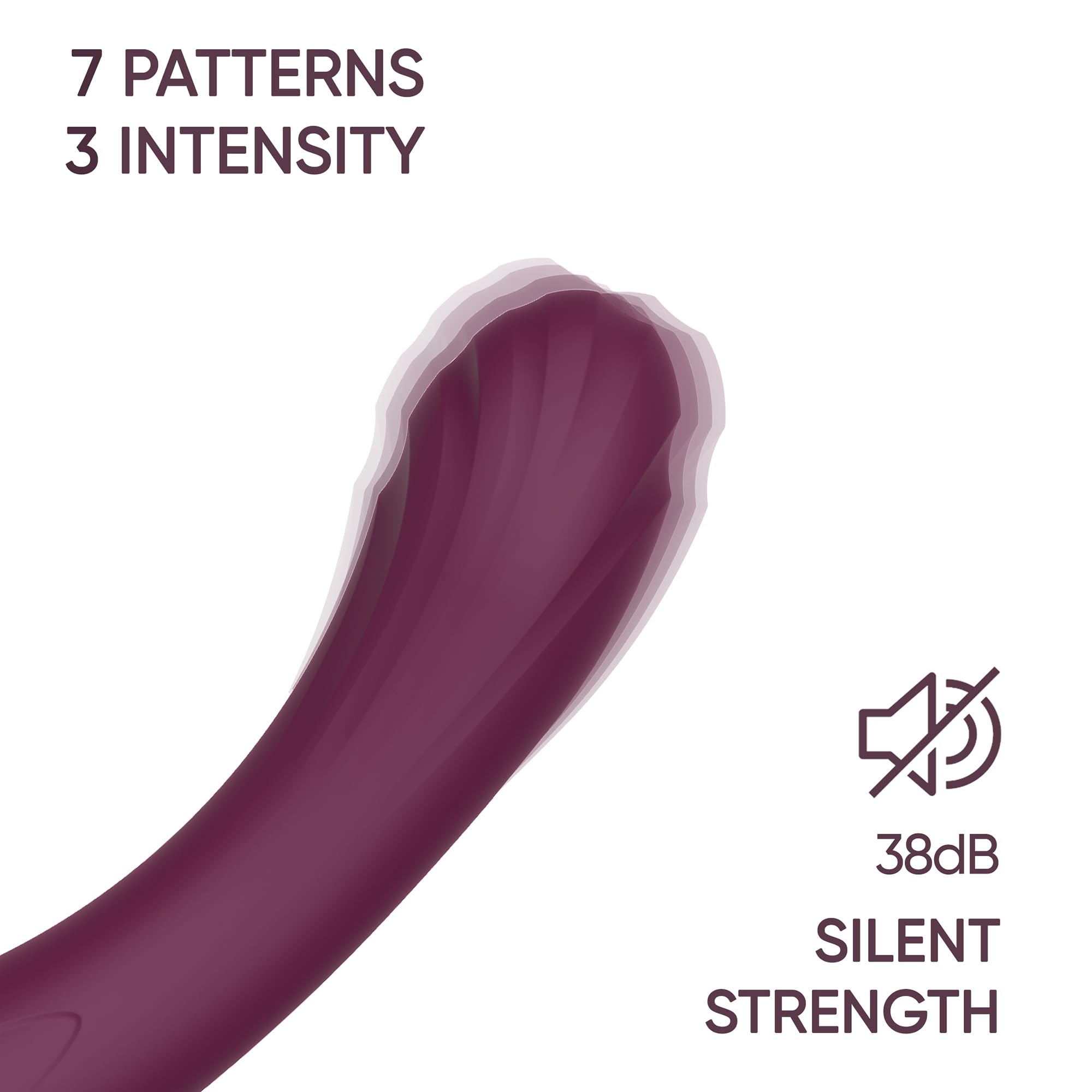 SELOVE – Gebogener Vibrator für Frauen & Männer, G-Punkt- oder Prostata-Stimulation (Deep Purple)