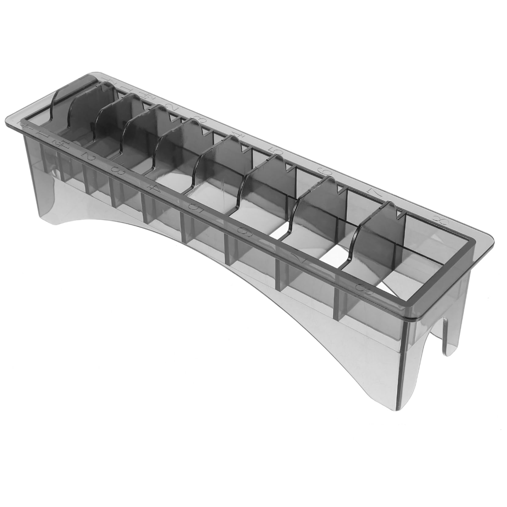FRCOLOR Barber Case Clipper Guard Holder Hair Styling Tool Accessories Plastic Guide Comb Storage Box