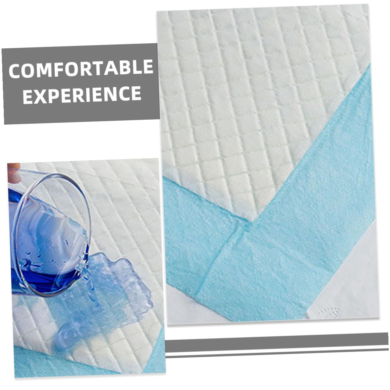 ORFOFE Einweg Wickelunterlagen 60x90cm für Babys Kinder Erwachsene Saugfähige Urinunterlagen mit Auslaufsicherer Kante Hautfreundliches Vlies Praktische Einweg Pads für Zuhause und Unterwegs