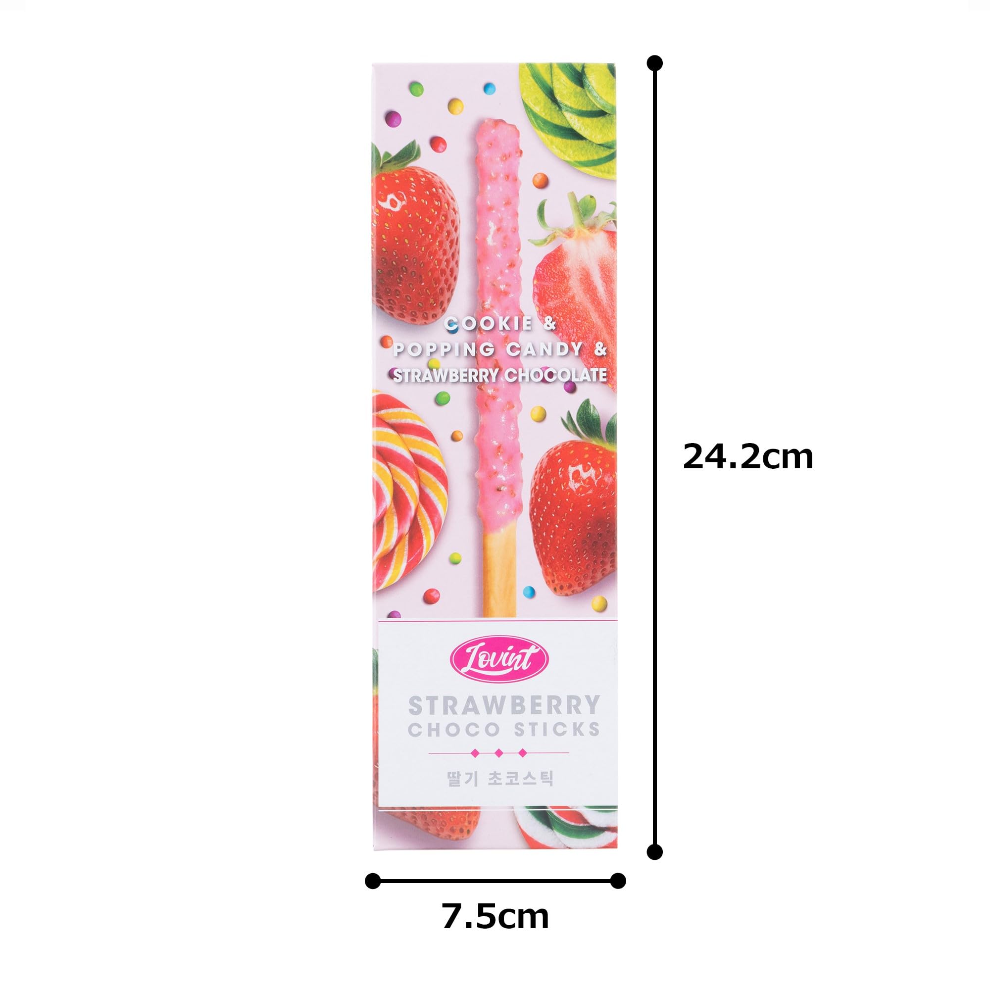 Amazon.co.jp: Lovint チョコスティック ポッピングストロベリー 4箱[1