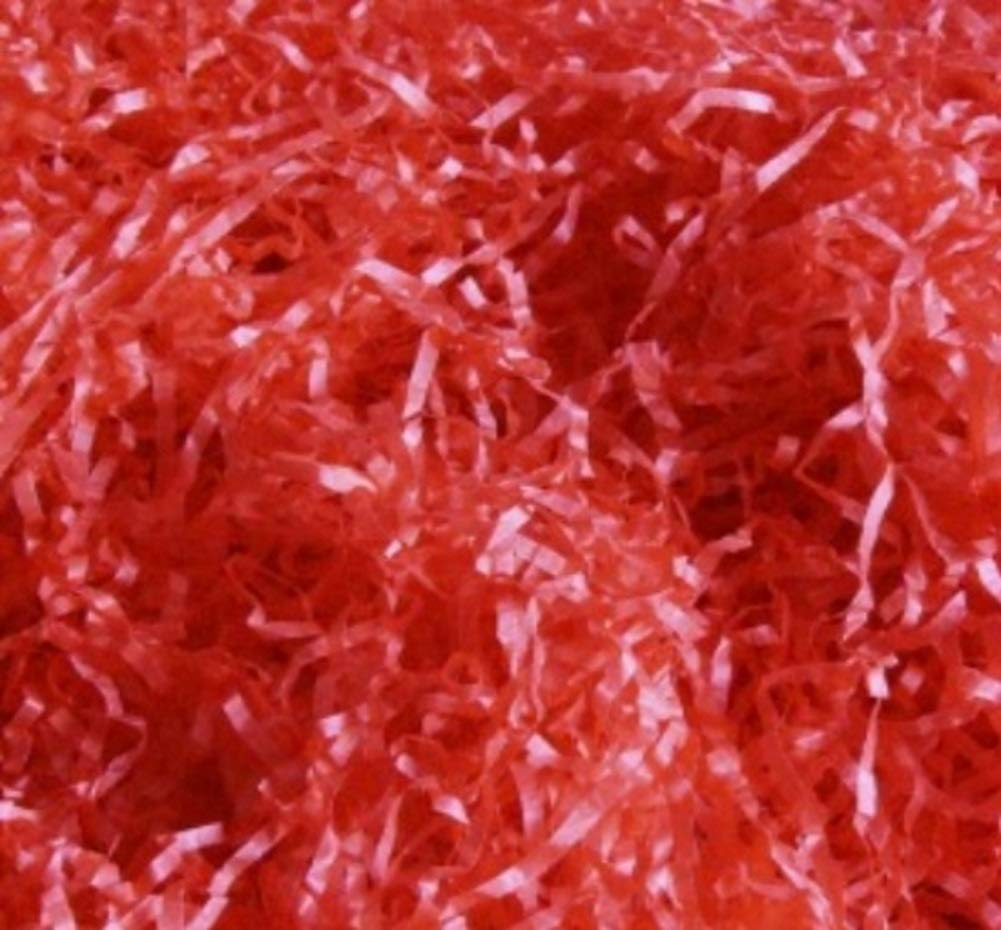 Mustbebonkers Red Packs Of Acid Free Shredded Tissue Paper Shred! Gift Hamper Stuffing Filler (, 20G)