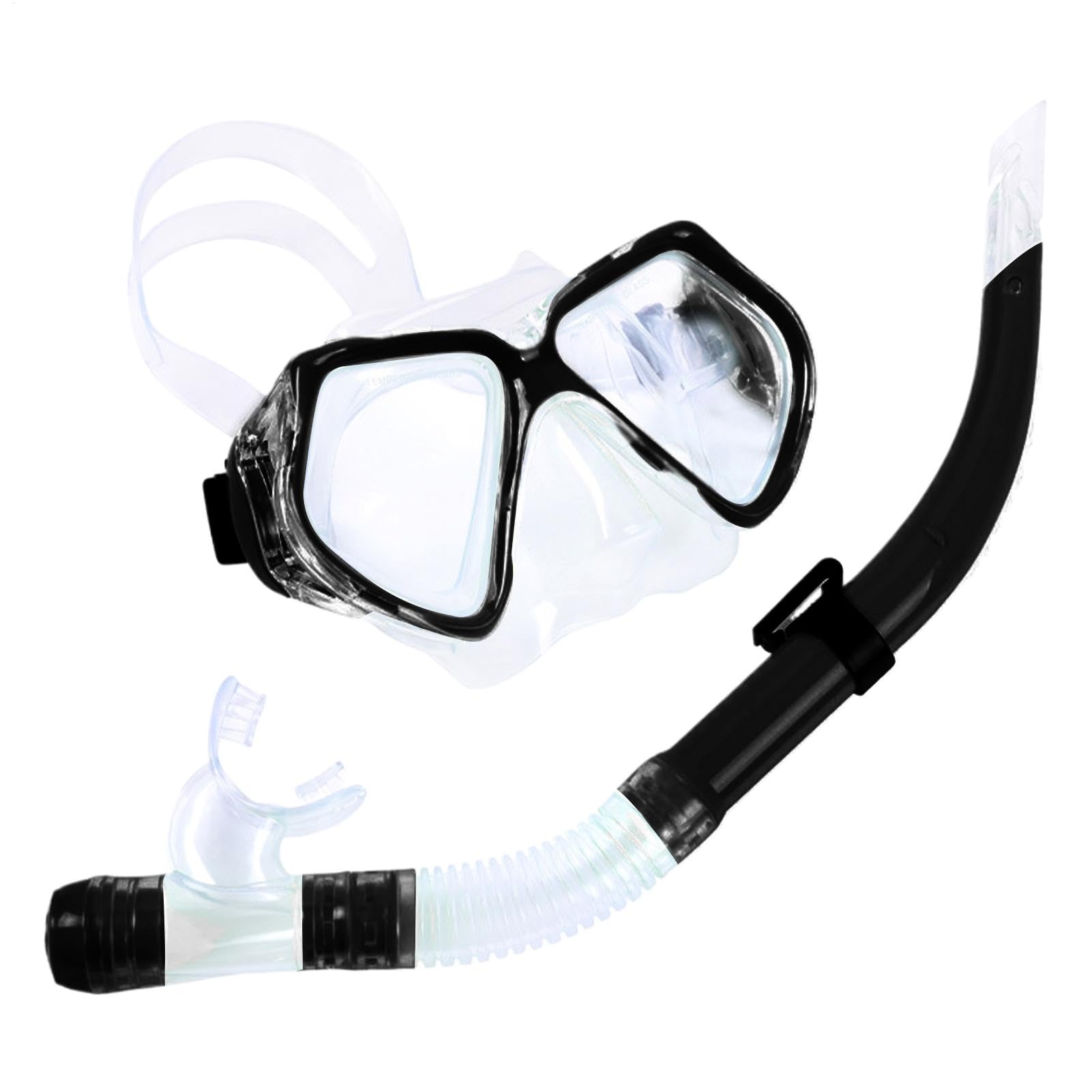 Yianyal Masque and Snorkel - Swim Adult Goggles Diving Masque | Anti-Leak & Anti-Fog, Professional Snorkeling Gear with Tempered Glass Lens for Swimming