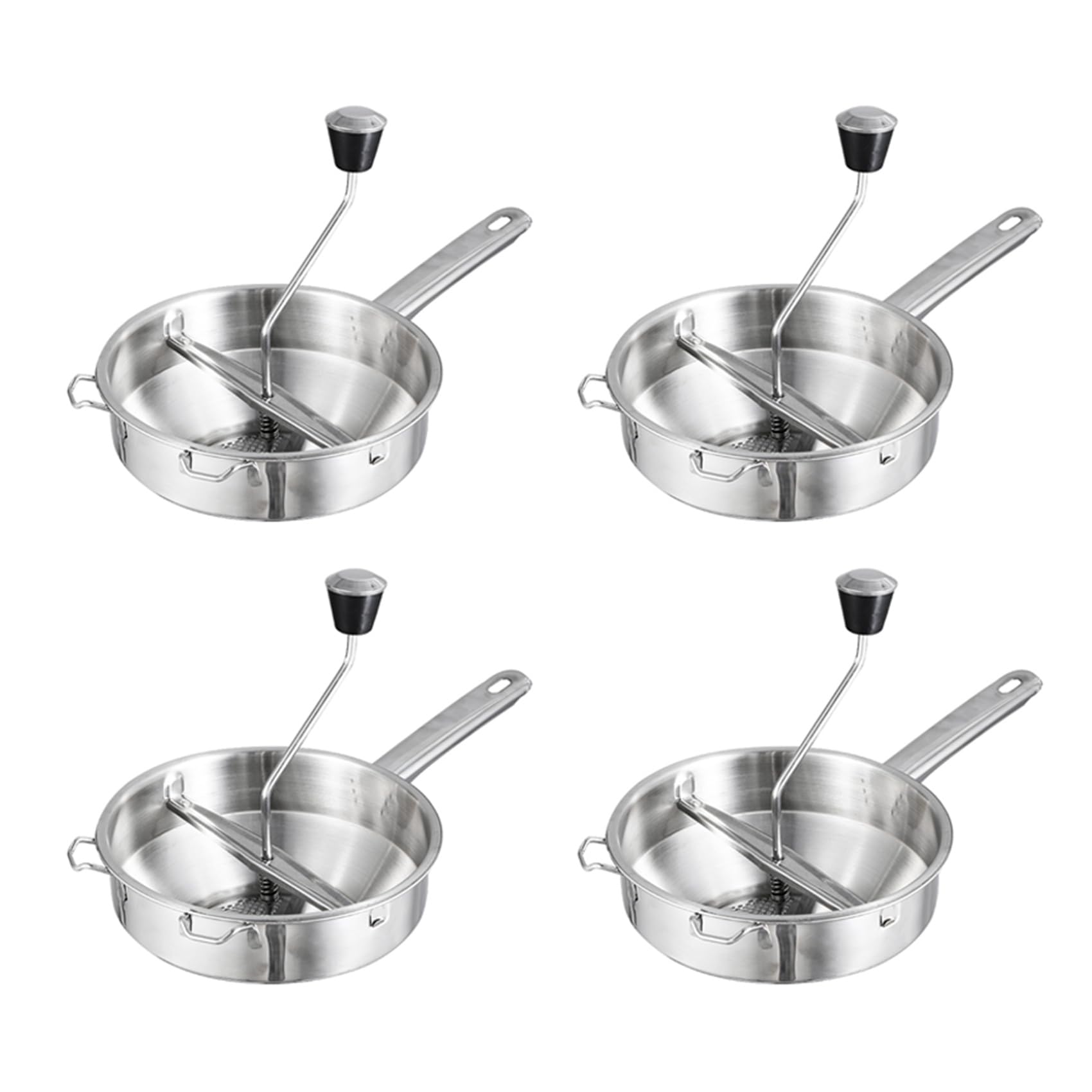 Hndhbfgrt 4X Stainless Steel Rotary Food Mill Great for Making Puree or Soups of Vegetables Kitchen Tools
