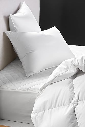 Miniatura 2 de Coyuchi Protector de colchón de algodón orgánico, individual, funda de colchón de algodón suave, color blanco