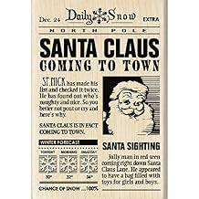 Inkadinkado Santa Claus News Christmas Mounted Rubber Stamp, 2.75" by 4"