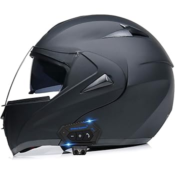 motorcycle helmet with built in speakers and microphone