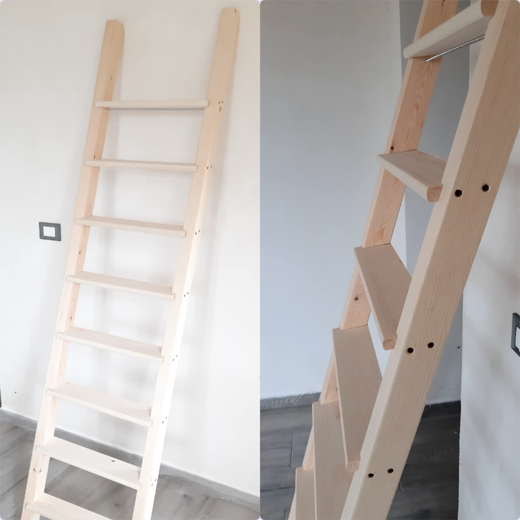 Scala Scaletta in legno Per Soppalco ,letto A Castello