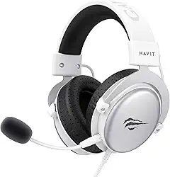 Fone De Ouvido Gamer Headset Havit H2015D Pc/Xbox/Ps4/Ps5 (Branco)