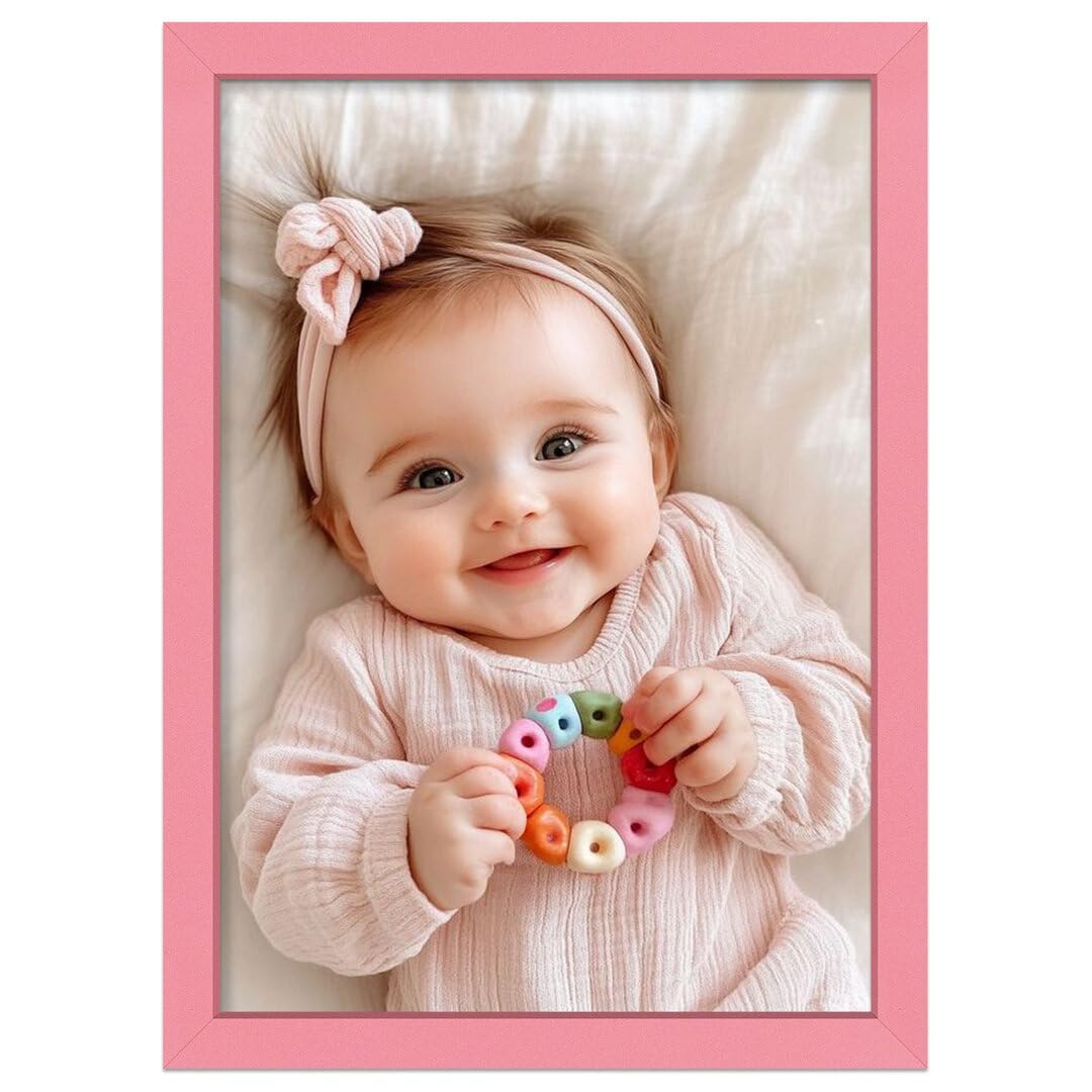 Alison Kingsgate Modern Baby Pink Picture Frame for Photos, Posters - 20X15