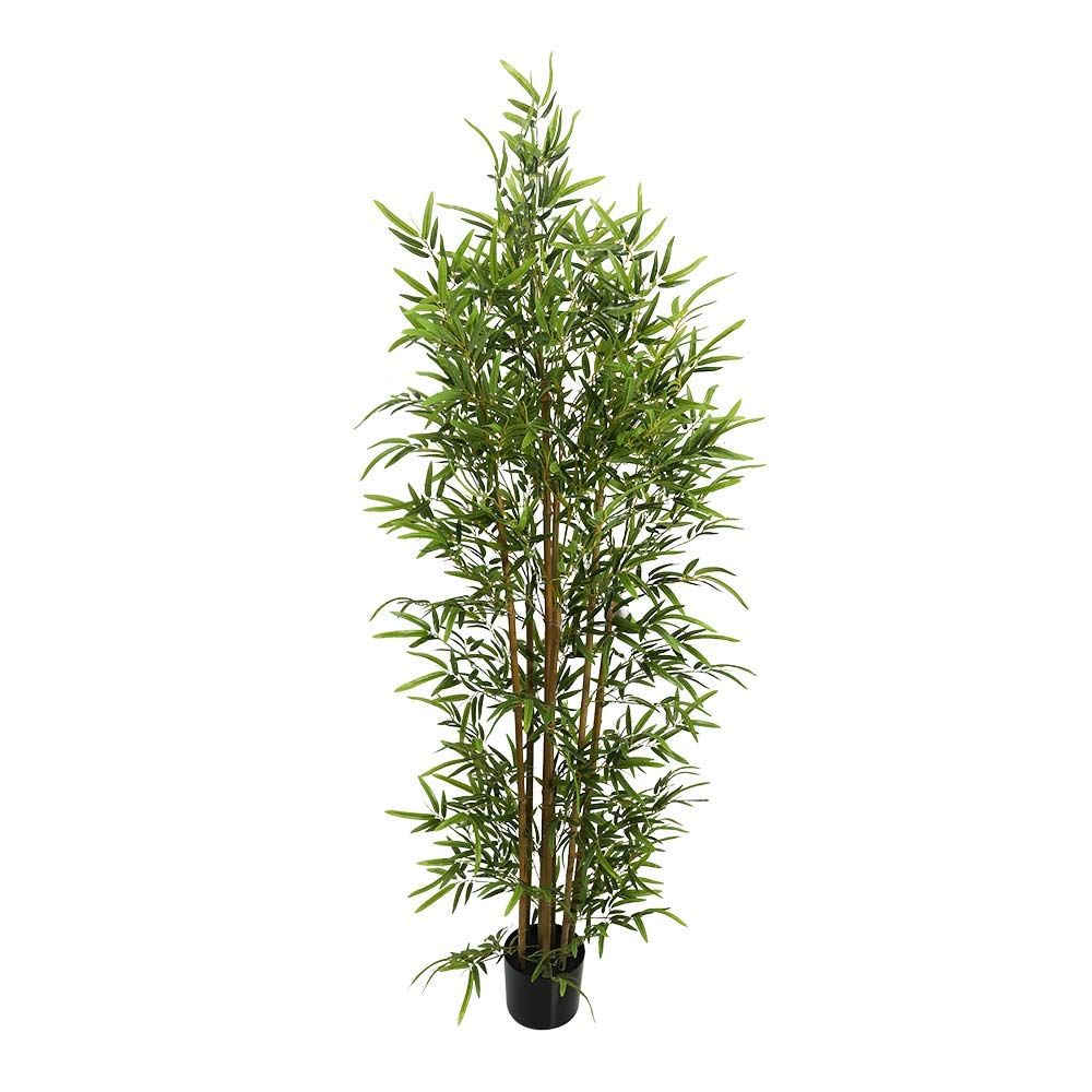 YATAI Nearly Natural Artificial Bamboo Tree 1.8 Meters High Artificial Bamboo Plant Potted Fake Plants in Plastic Pot for Home Office Indoor Outdoor Garden Decoration Plastic Plants