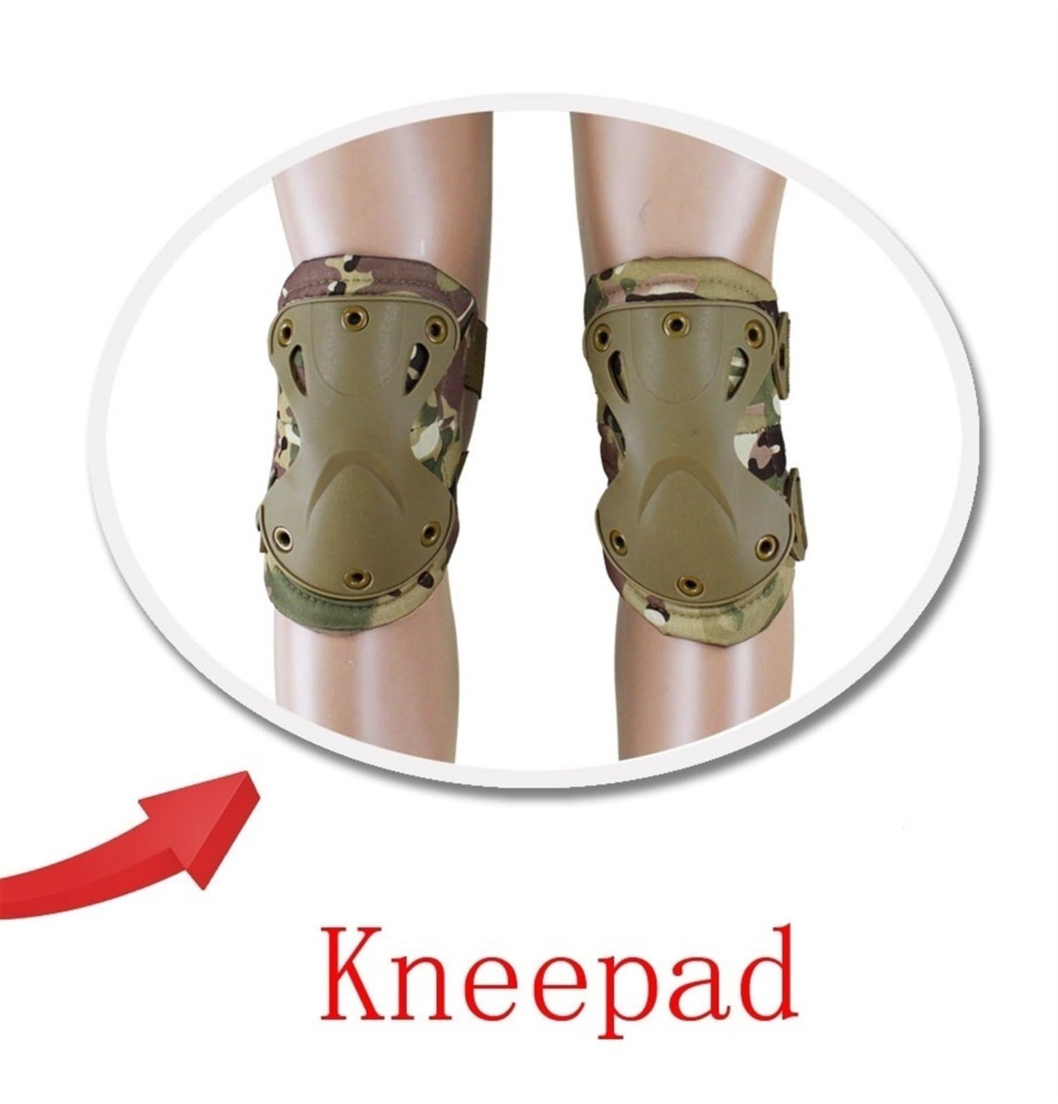 Jungle Leopard Almohadilla de rodilla táctica para codo militar protección airsoft caza rodilleras seguridad